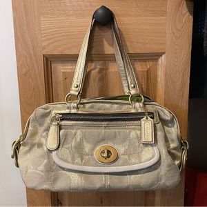 Gold Coach bag